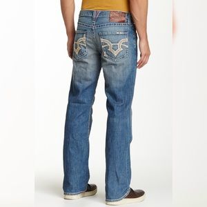 Big Star Jeans Mid Rise Pioneer Distressed Bootcut